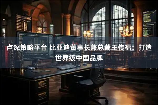 卢深策略平台 比亚迪董事长兼总裁王传福：打造世界级中国品牌